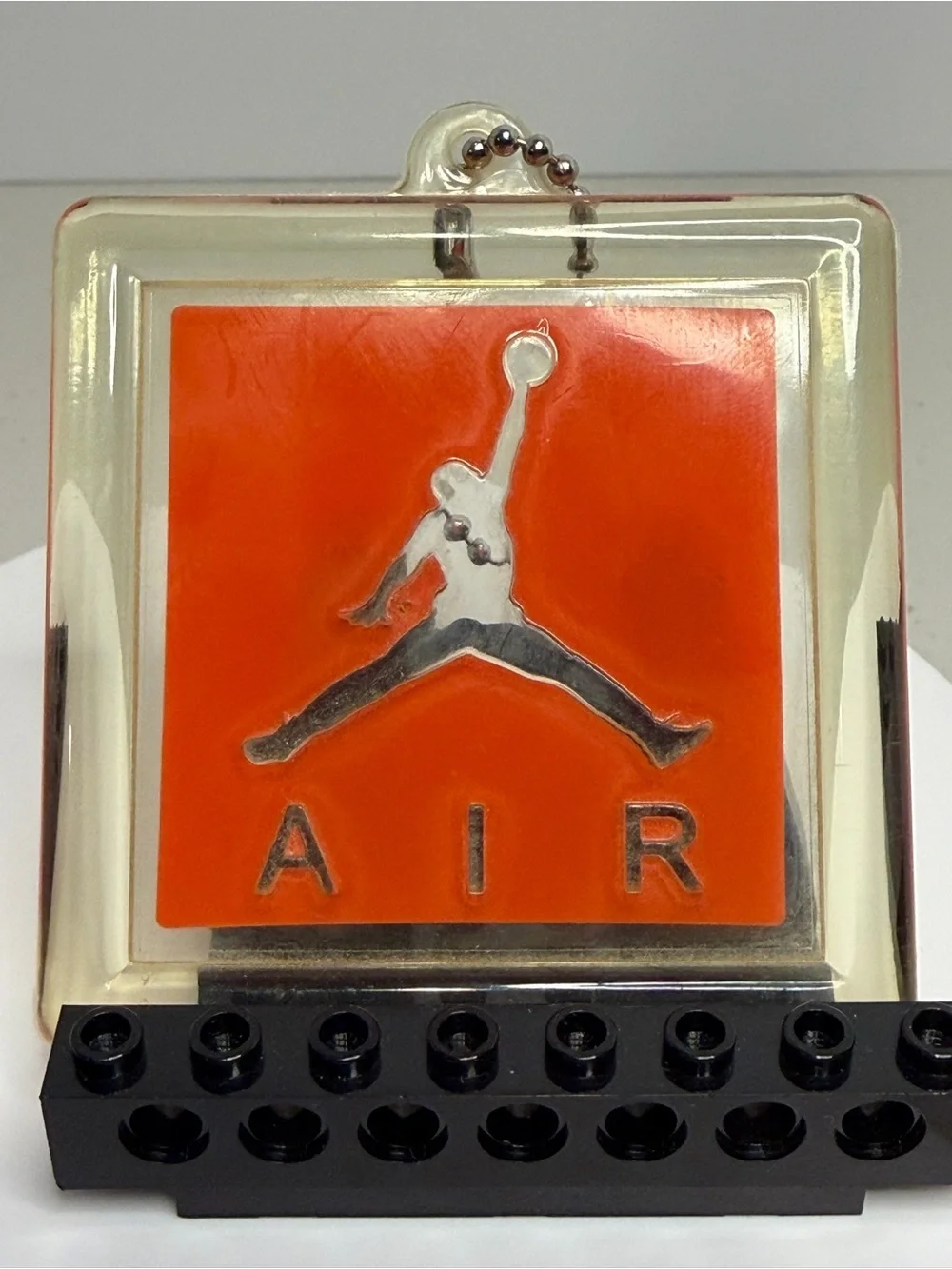 Nike Air Jordan Vintage Replacement Hangtag Keychain Orange
